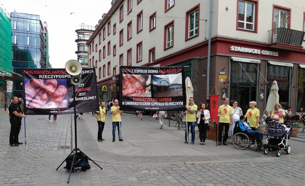 pikieta na wrocławskim rynku